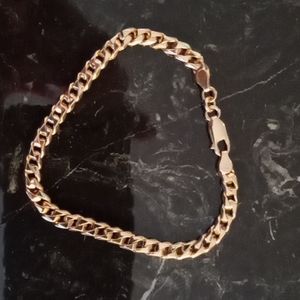 14 karat real solid gold designer bracelet
